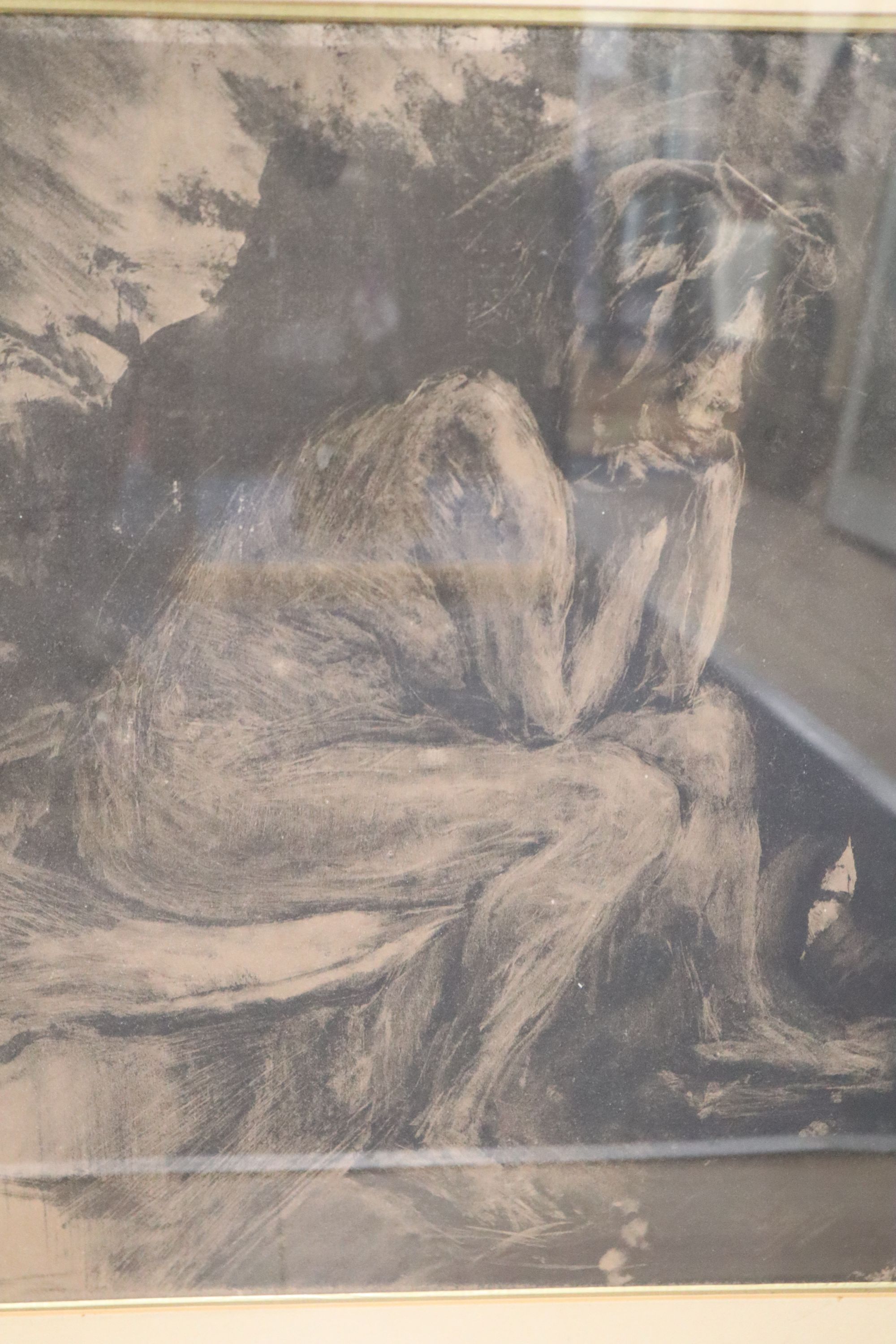 William De Belleroche, three lithographs, La Mantille, signed in pencil, 57 x 44cm, Reverie, 57 x 47cm and New, 48 x 38cm